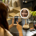 2017 nouveau design chaud conduit bluetooth miroir miroir de maquillage avec de la musique